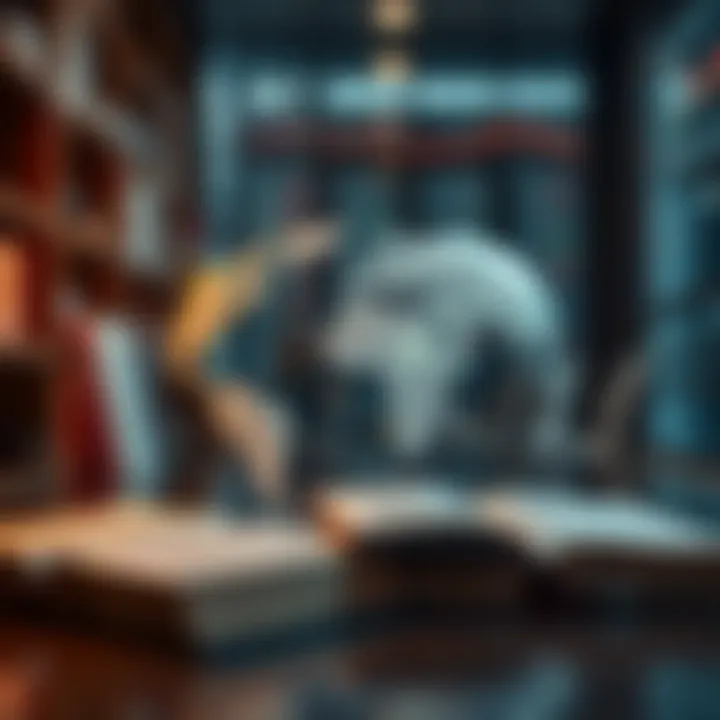 Conceptual illustration of global access to trading knowledge through digital platforms