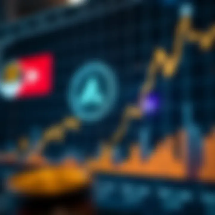 Graph showing the upward and downward trends of ApeCoin in the cryptocurrency market