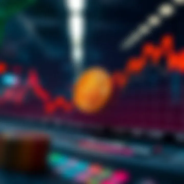 Graph showing Bitcoin Cash price trends over time with market fluctuations