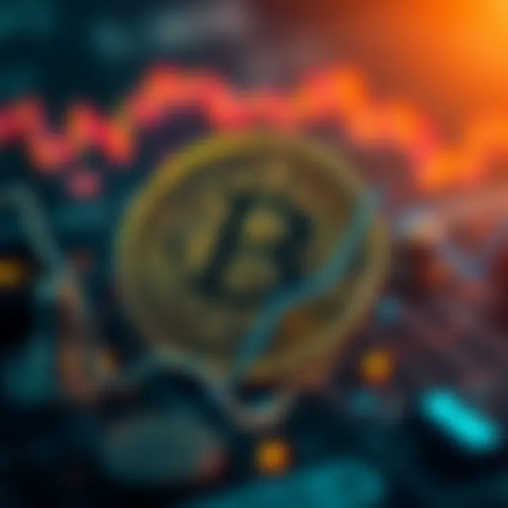 Impact of Blockchain Technology on Cryptocurrency Prices Digital representation of blockchain technology affecting cryptocurrency values