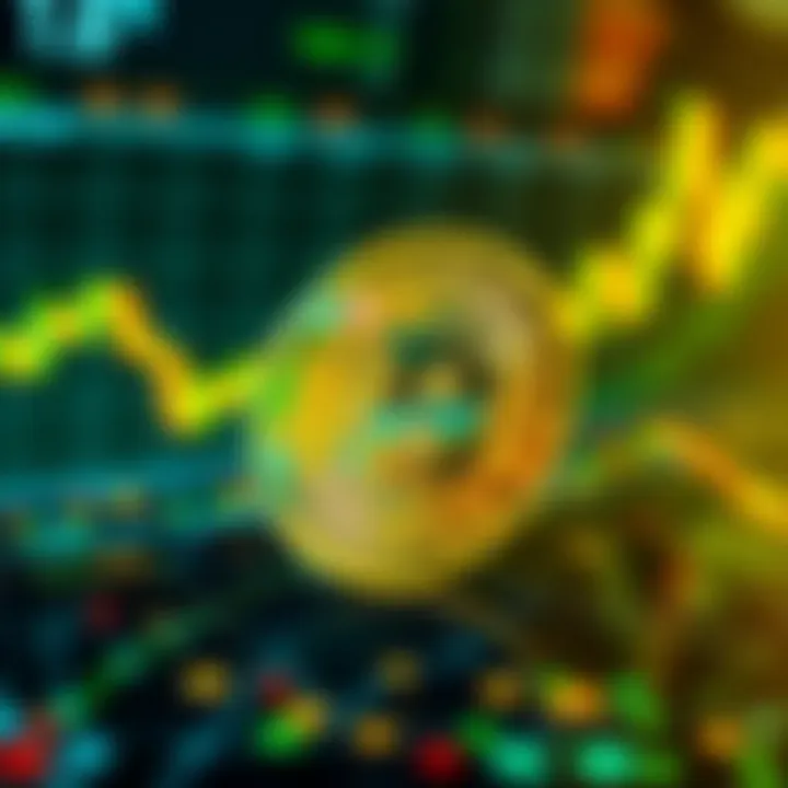 Digital representation of Bonk Coin with futuristic blockchain graphics