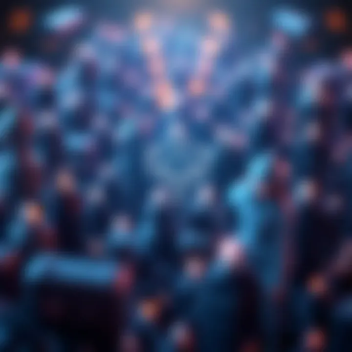 Illustration of Cardano's blockchain network with key factors impacting ADA token value