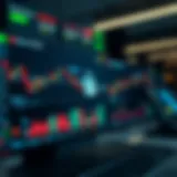 Secure digital interface showing trading graphs and security icons