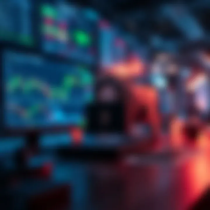 Secure online trading setup symbolizing protection and encryption in financial transactions