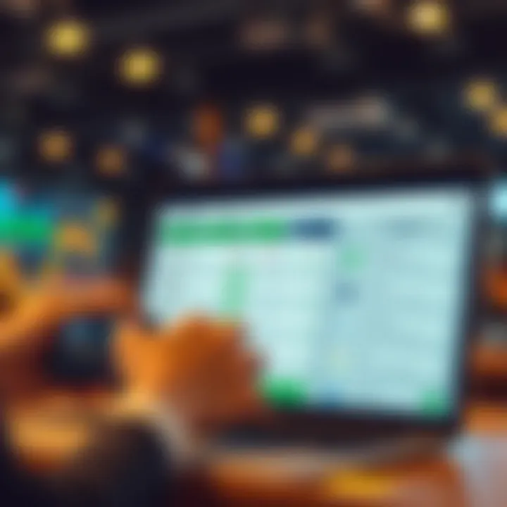 Visual representation of account setup and navigation on app.deriv, highlighting key features like account creation and risk management tools