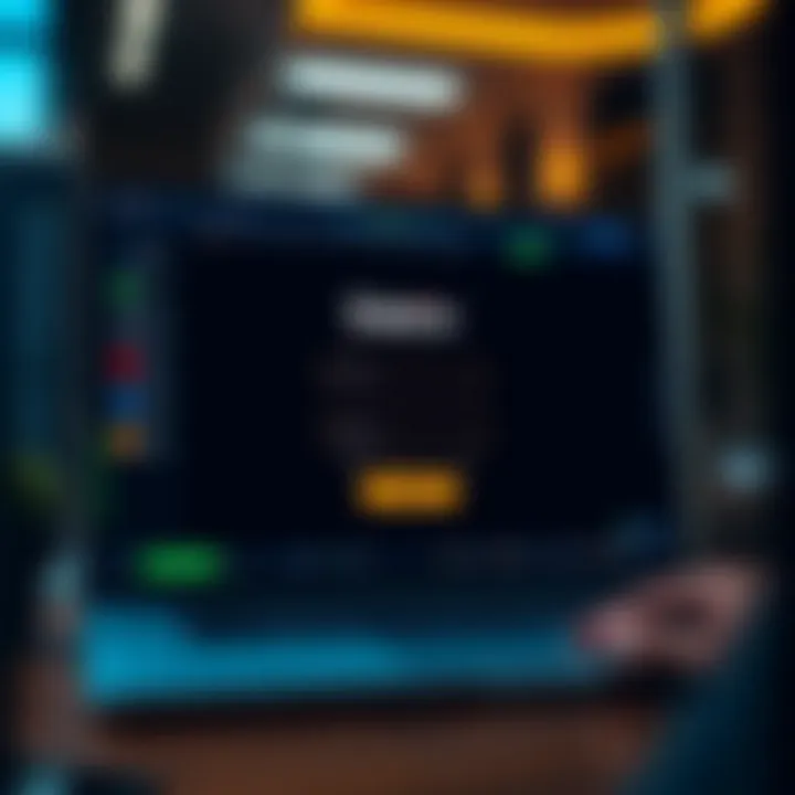 Secure login screen displaying username and password fields for a trading platform