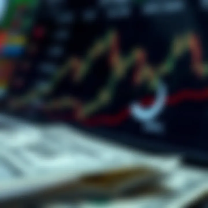 Illustration of economic indicators such as inflation, foreign reserves, and policy affecting currency values