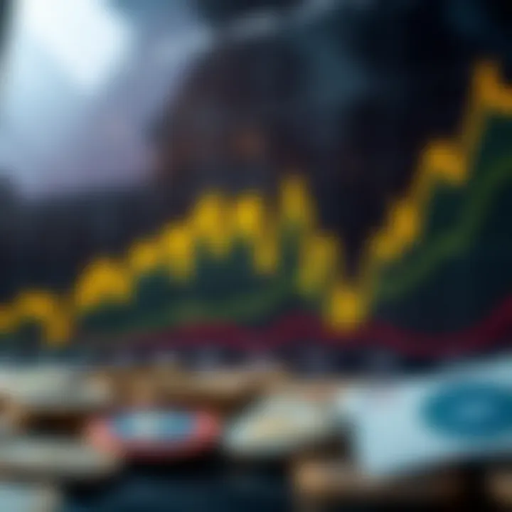 Graph displaying the recent fluctuations of the euro against major currencies under varied economic conditions