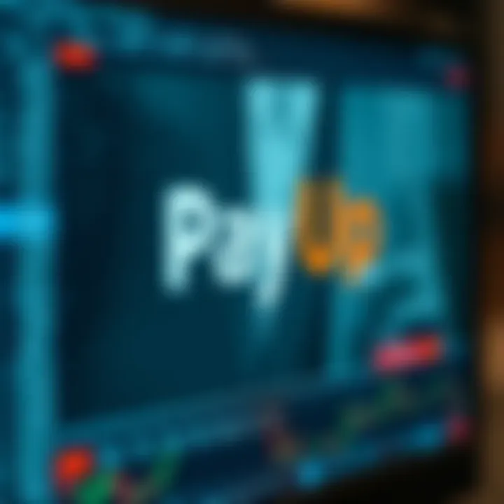 Detailed Analysis of the PayUp Video's Content Close-up of a digital screen displaying the PayUp video with highlighted analysis markers