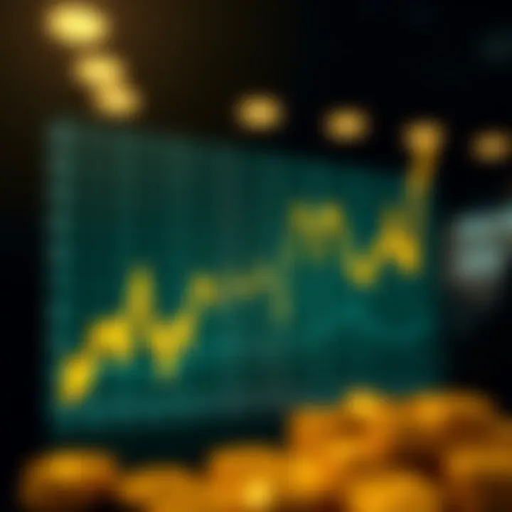 Gold Price Fluctuations in Pakistan's Market Graph showing upward and downward fluctuations in gold prices in Pakistan's market