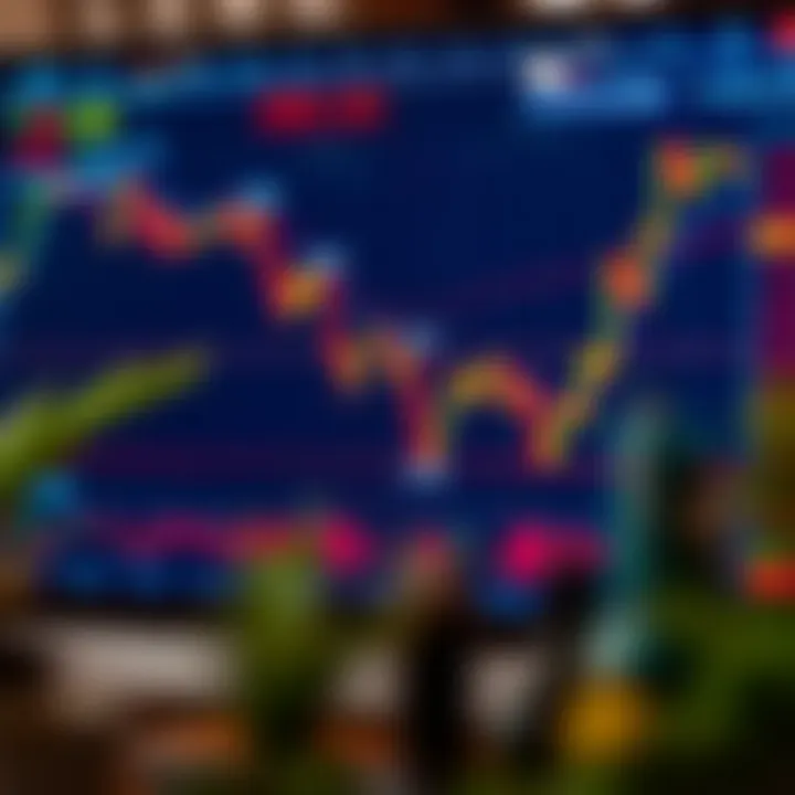 Effective Risk Management and Trading Strategies Graph showing market trends with highlighted risk management strategies