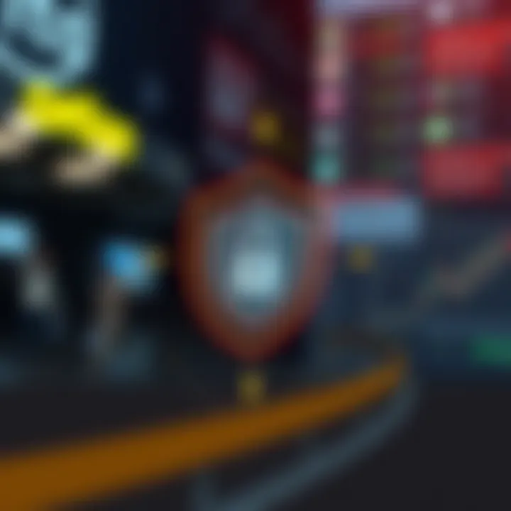 Illustration of security shield symbolizing protective measures for online trading on IQ Option