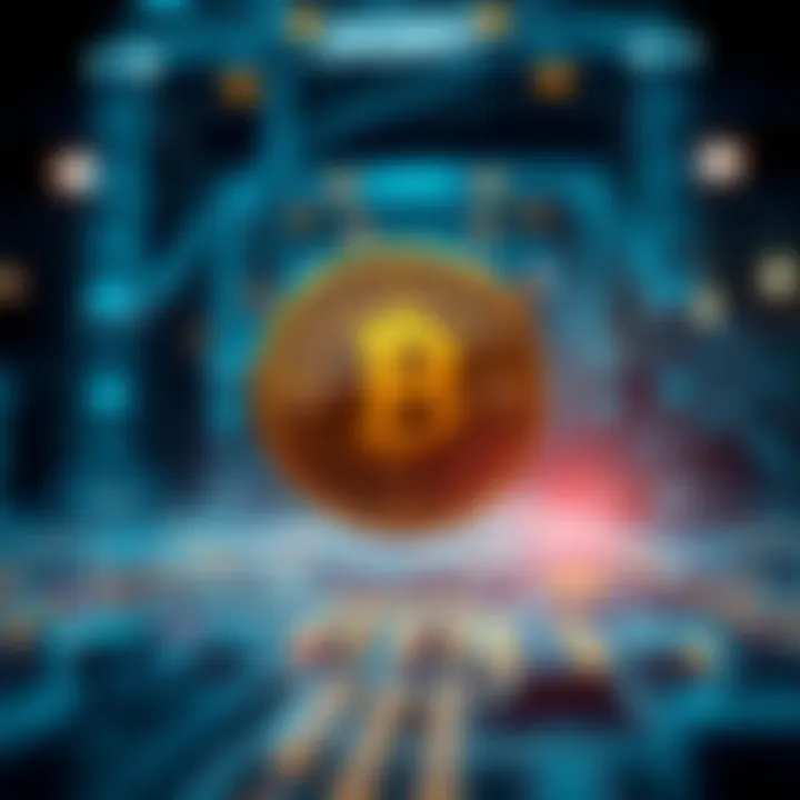 Visual representation of blockchain technology supporting Jasmy coin