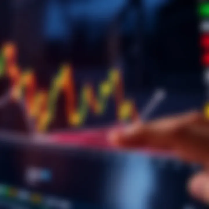 Graph depicting LPT price fluctuations and market trend lines