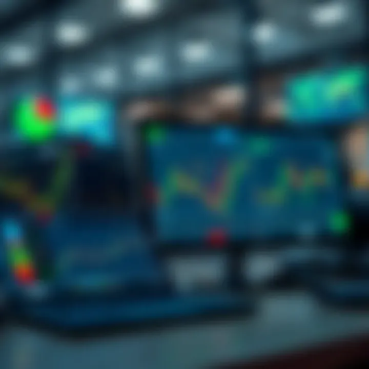 Overview of popular halal trading platforms accessible to Pakistani investors showing digital devices with financial charts and compliance indicators