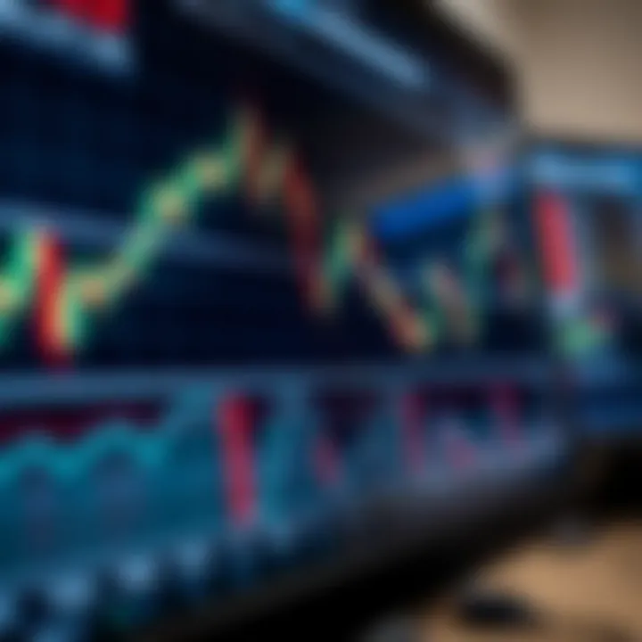 Forex market chart displaying currency pairs and trend analysis
