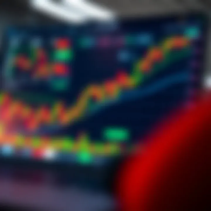 Illustration of financial charts and risk management icons representing strategic trading