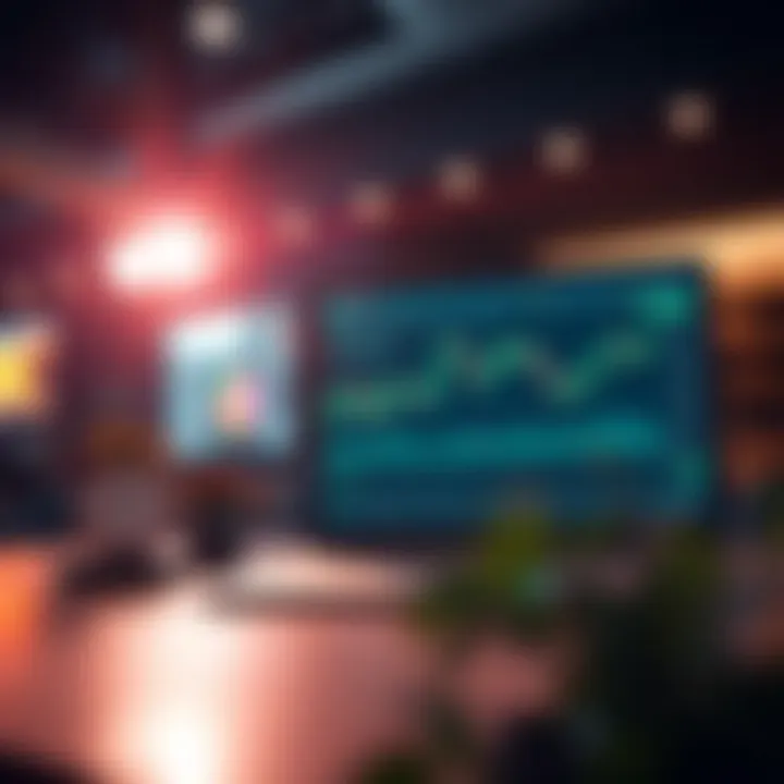 Customizable dashboard on TradingView platform with tools and widgets for trading analysis