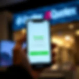 Mobile phone displaying the Quotex app installation screen on a digital device in Pakistan