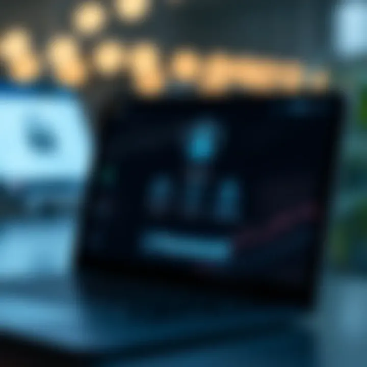 Secure login interface on a digital device showing password entry and authentication icons