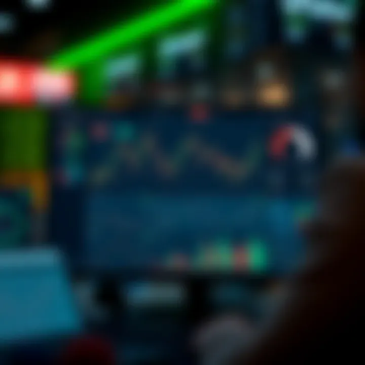 Dashboard displaying QX Trading platform interface with various trading tools and market data