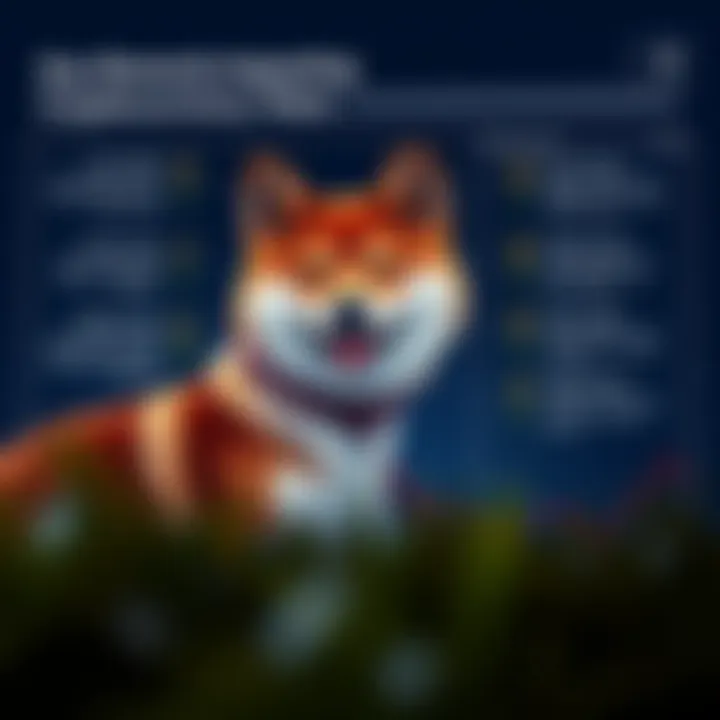 Chart illustrating factors influencing Shiba Inu cryptocurrency value