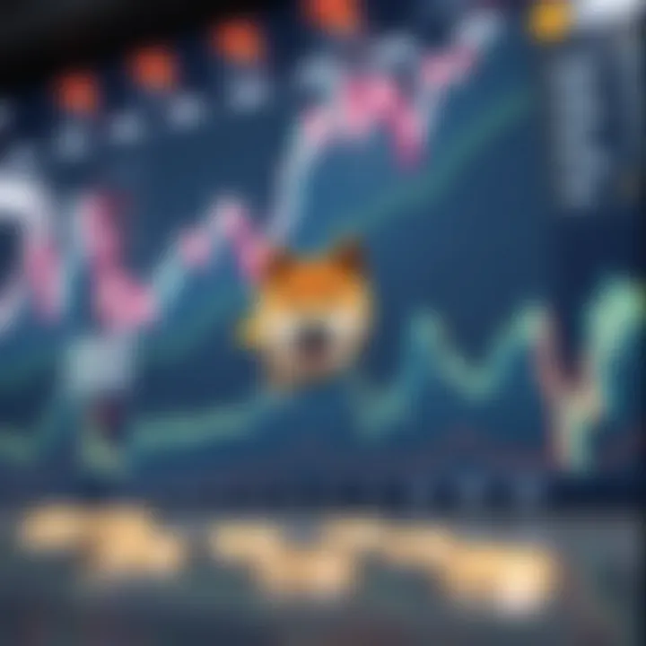 Graph showing Shiba Inu cryptocurrency price fluctuations over time
