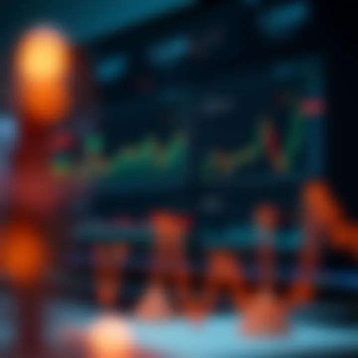 Trading Platform Dashboard with Market Insights Dashboard of a leading trading platform showing market charts and investment options