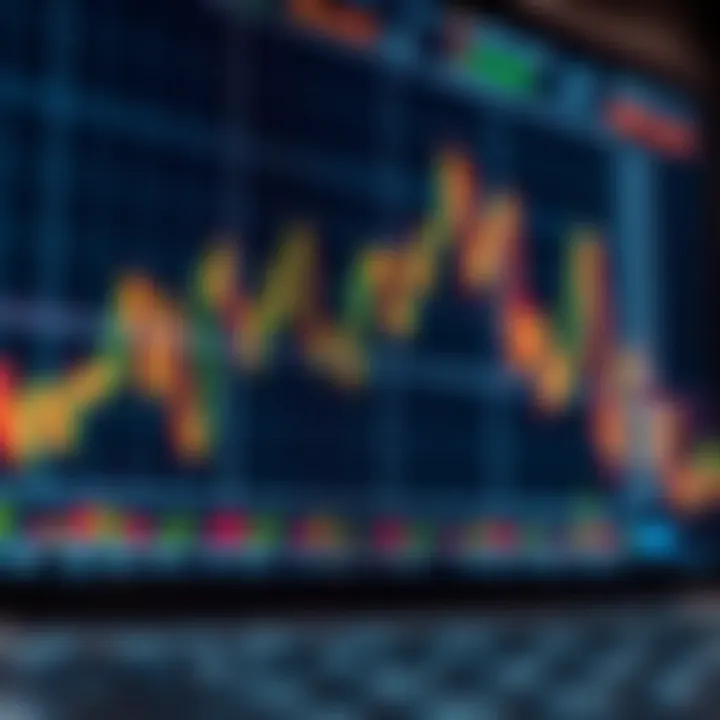 Graph displaying fluctuating financial market trends for CFD trading analysis