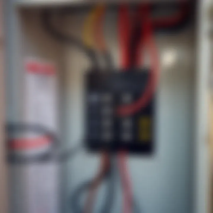Diagram showing correct electrical wiring connections inside a residential circuit breaker panel in Pakistan