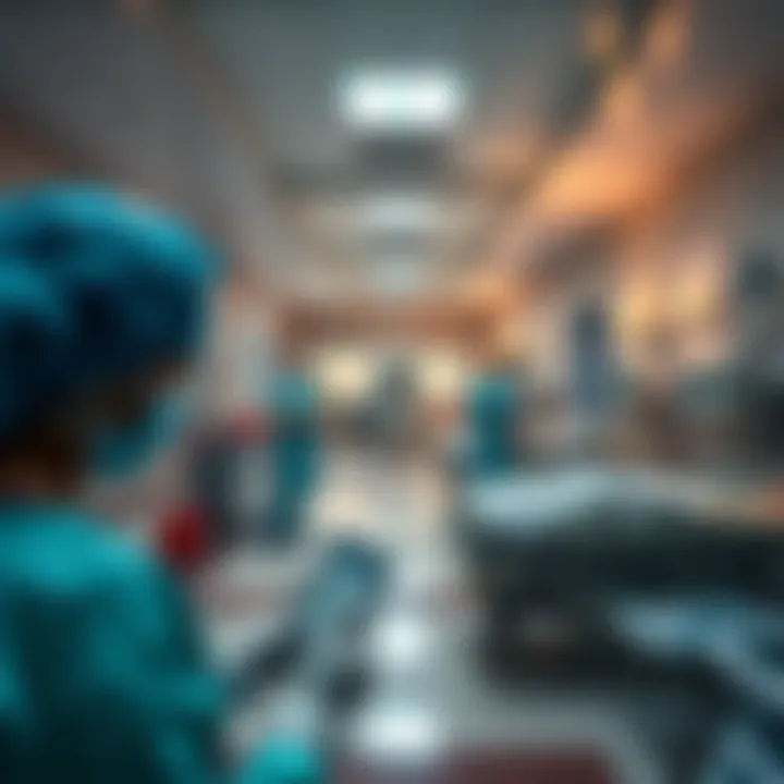 Overview of healthcare facilities and medical staff attending to patients in a Pakistani hospital