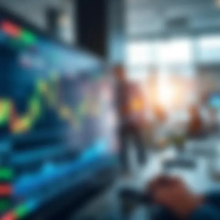Trading platform interface showing market charts and analysis tools for IFEX Capital users
