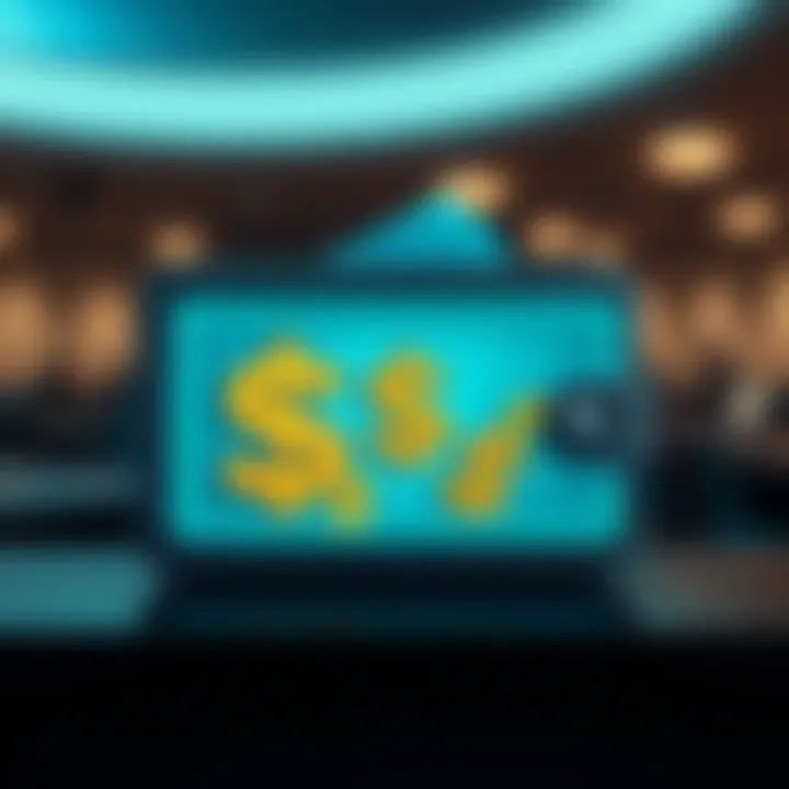 Illustration showing a digital wallet with dollar symbols representing instant withdrawal of sign up bonuses