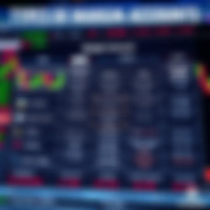 Types of Margin Accounts and Their Features for Forex Traders Chart showing different types of margin accounts and their features for Forex traders