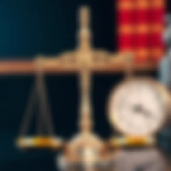 Balance scales representing the concept of justice and ethical decision-making