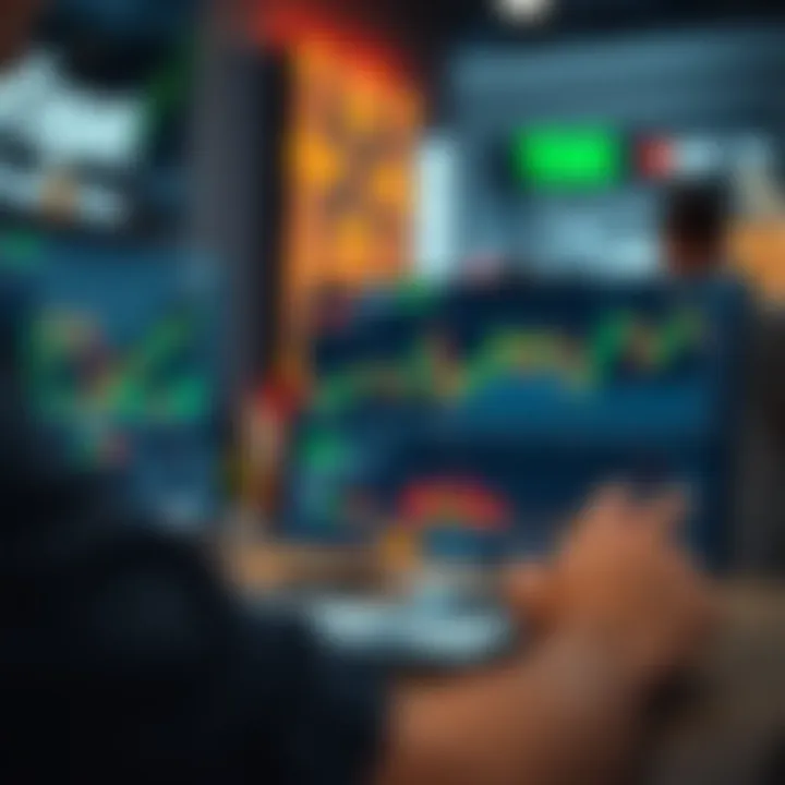 Social network interface showcasing trader insights and community discussions on market trends