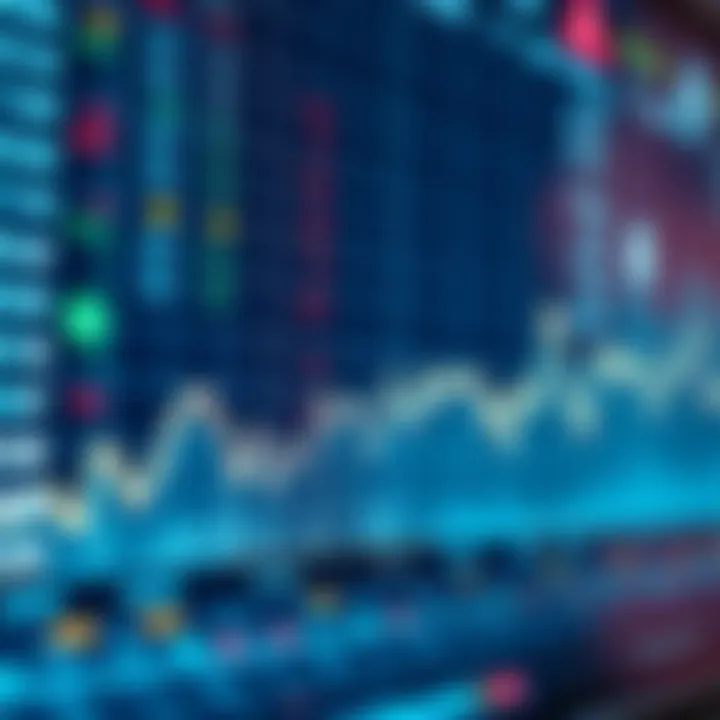 Graph showing upward and downward trends in Stellar Lumens cryptocurrency market