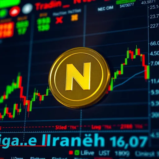 Graph showing Neo Coin price fluctuations with market trends and cryptocurrency indicators