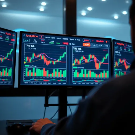 User interface of Pocket Option displaying trading charts and options